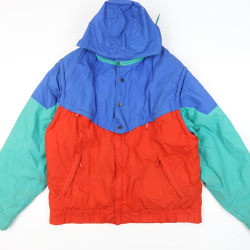 Nevica Men's Retro Windbreaker Jacket Blue Red Green 42