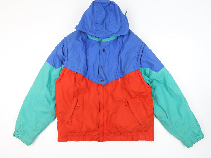 Nevica Men's Retro Windbreaker Jacket Blue Red Green 42
