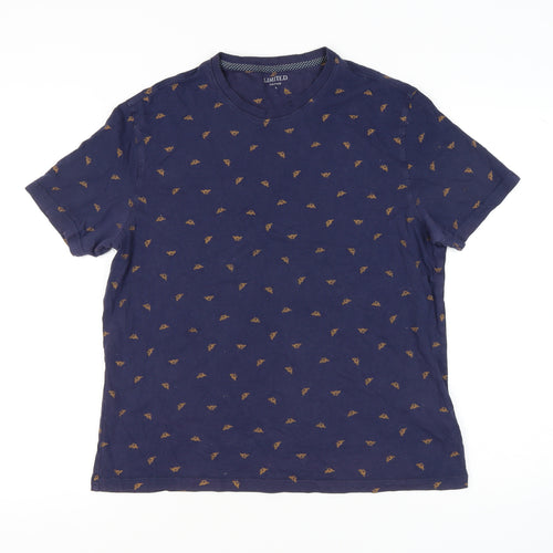 Marks and Spencer Men's Blue L Animal Print T-Shirt