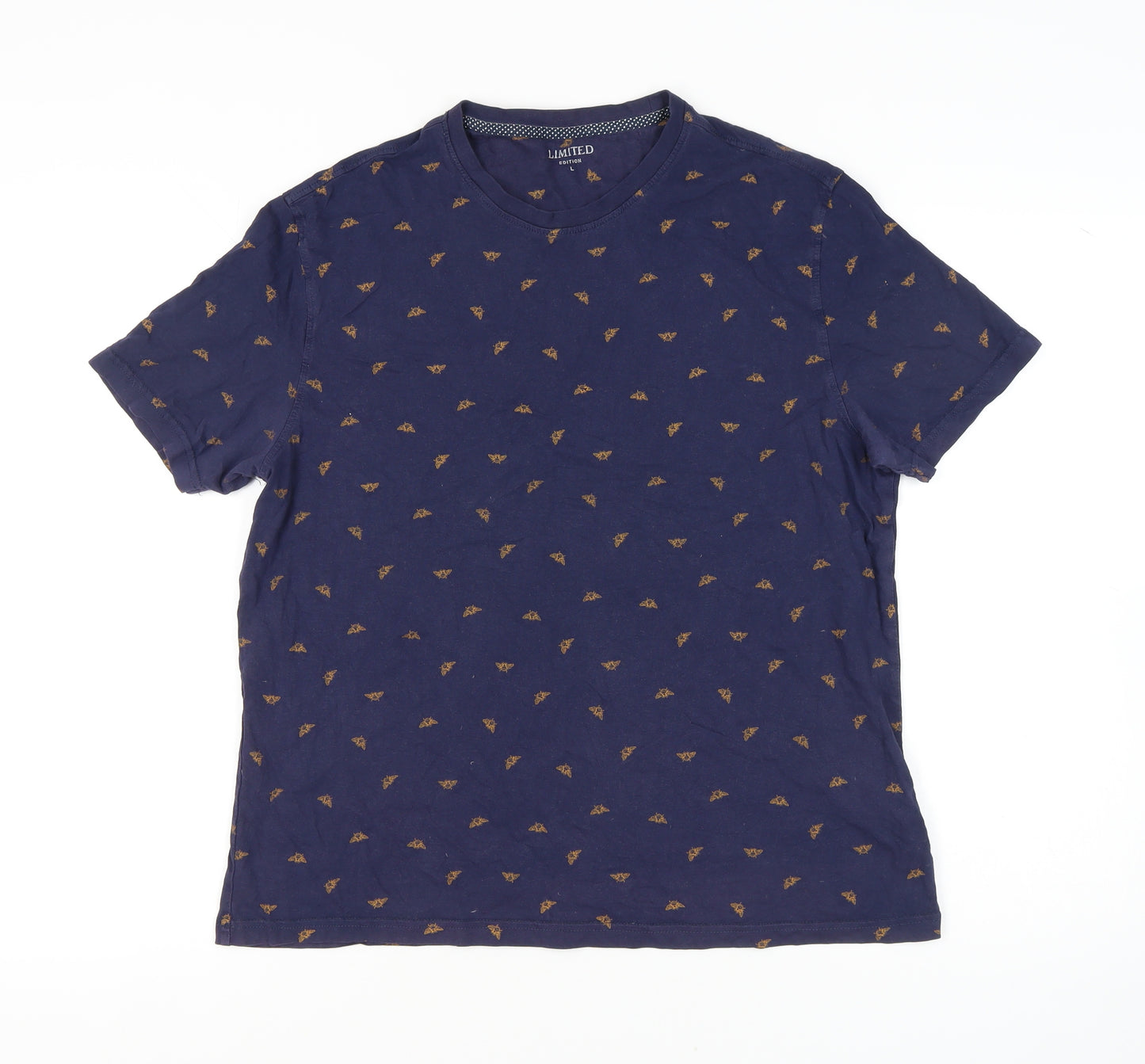 Marks and Spencer Men's Blue L Animal Print T-Shirt