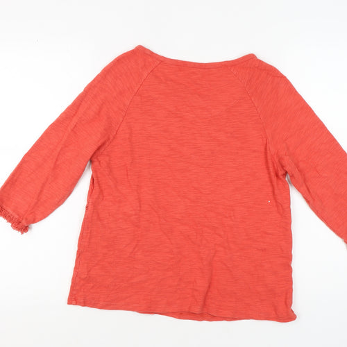 Marks and Spencer Women's Red 3/4 Sleeve T-Shirt