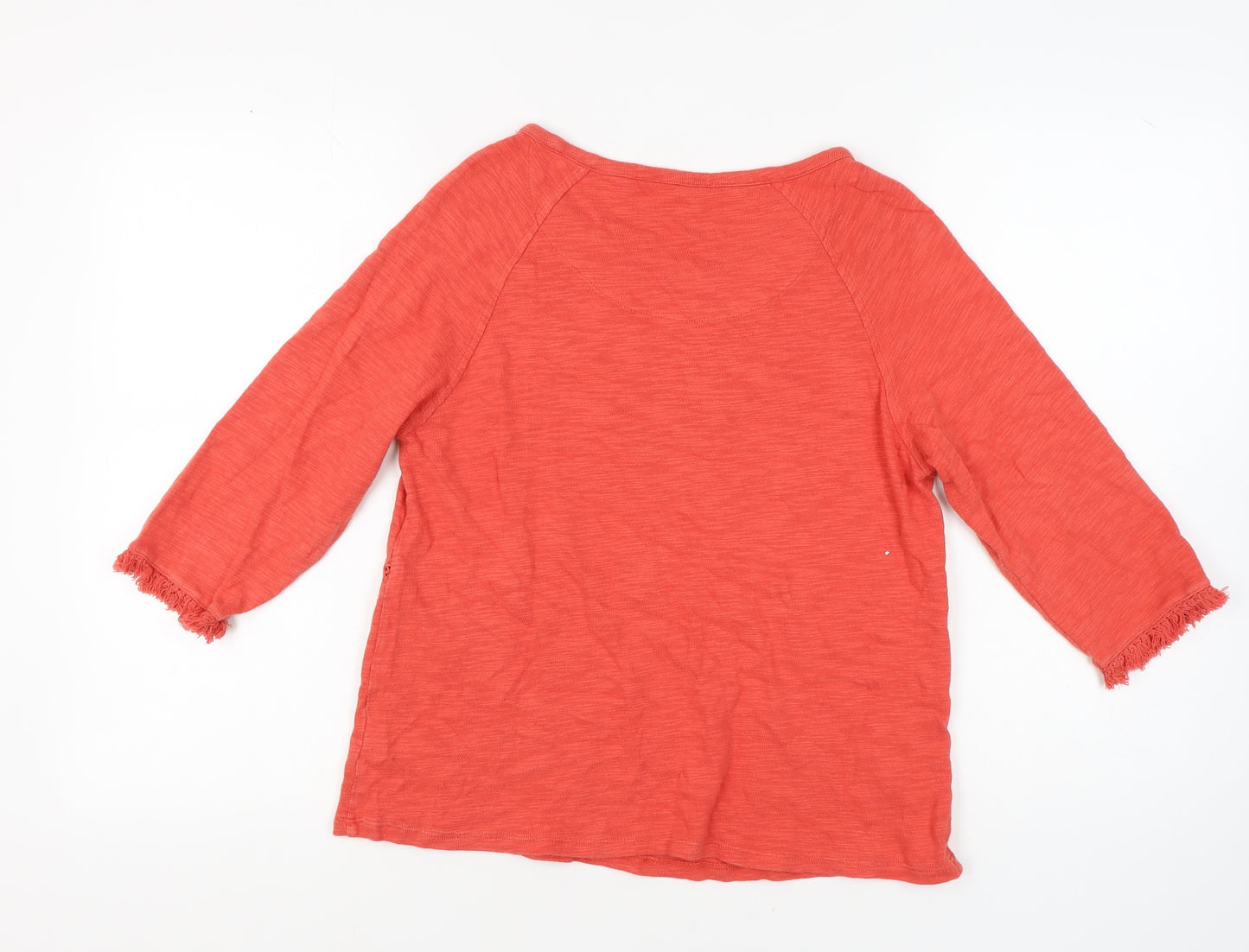 Marks and Spencer Women's Red 3/4 Sleeve T-Shirt