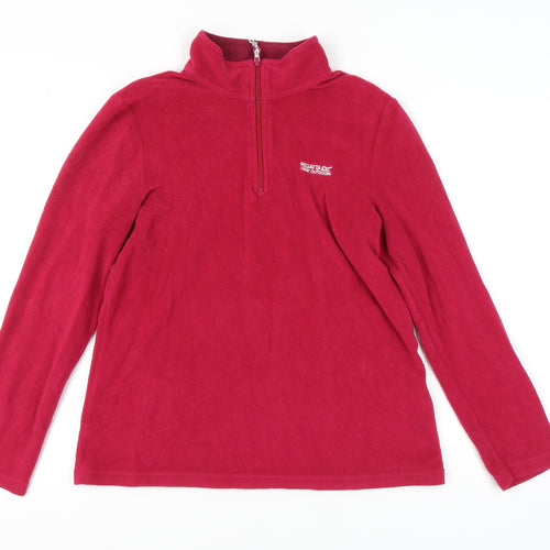 Regatta Women's Red Fleece Pullover Sweatshirt Size 14