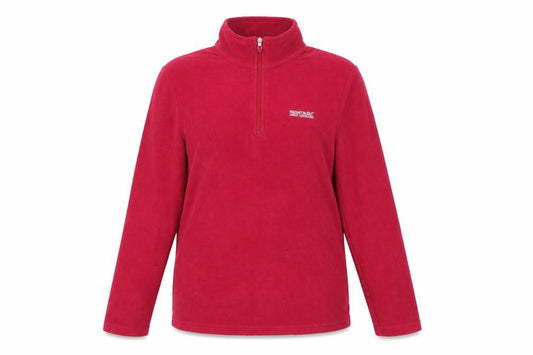 Front view of Regatta Women's Red Fleece Pullover Sweatshirt, size 14