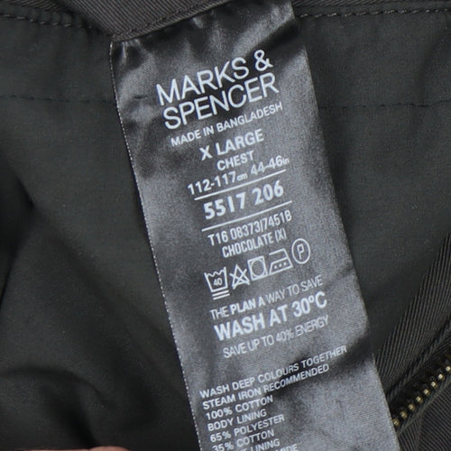 Marks and Spencer Men's Brown XL Basic Jacket