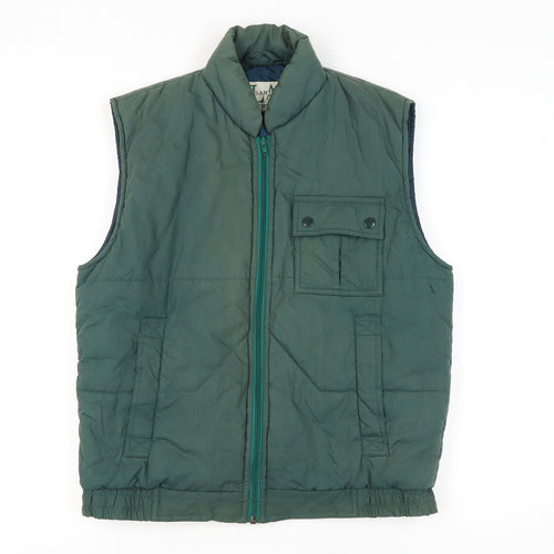 Lord Anthony Men's Green Puffer Waistcoat S Regular