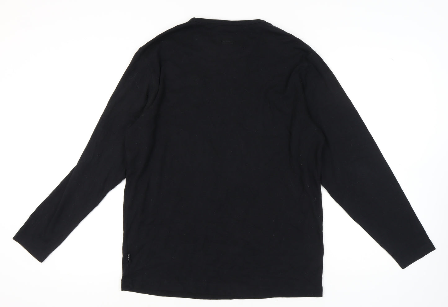 GANT Men's Black Long Sleeve Crew Neck T-Shirt L