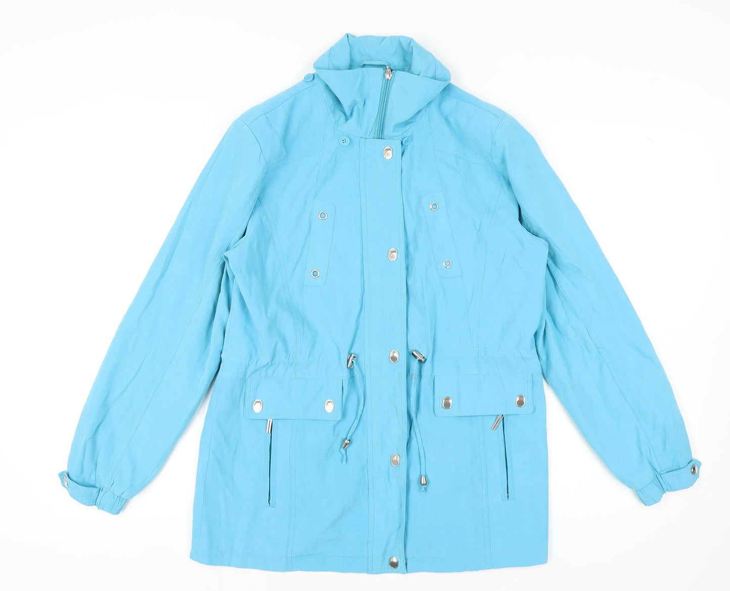JBC Women's Blue Anorak Jacket, Size 12, Polyester