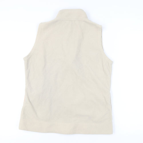 EWM Women's Beige Polyester Fleece Waistcoat M