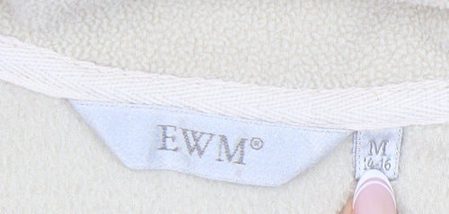 EWM Women's Beige Polyester Fleece Waistcoat M
