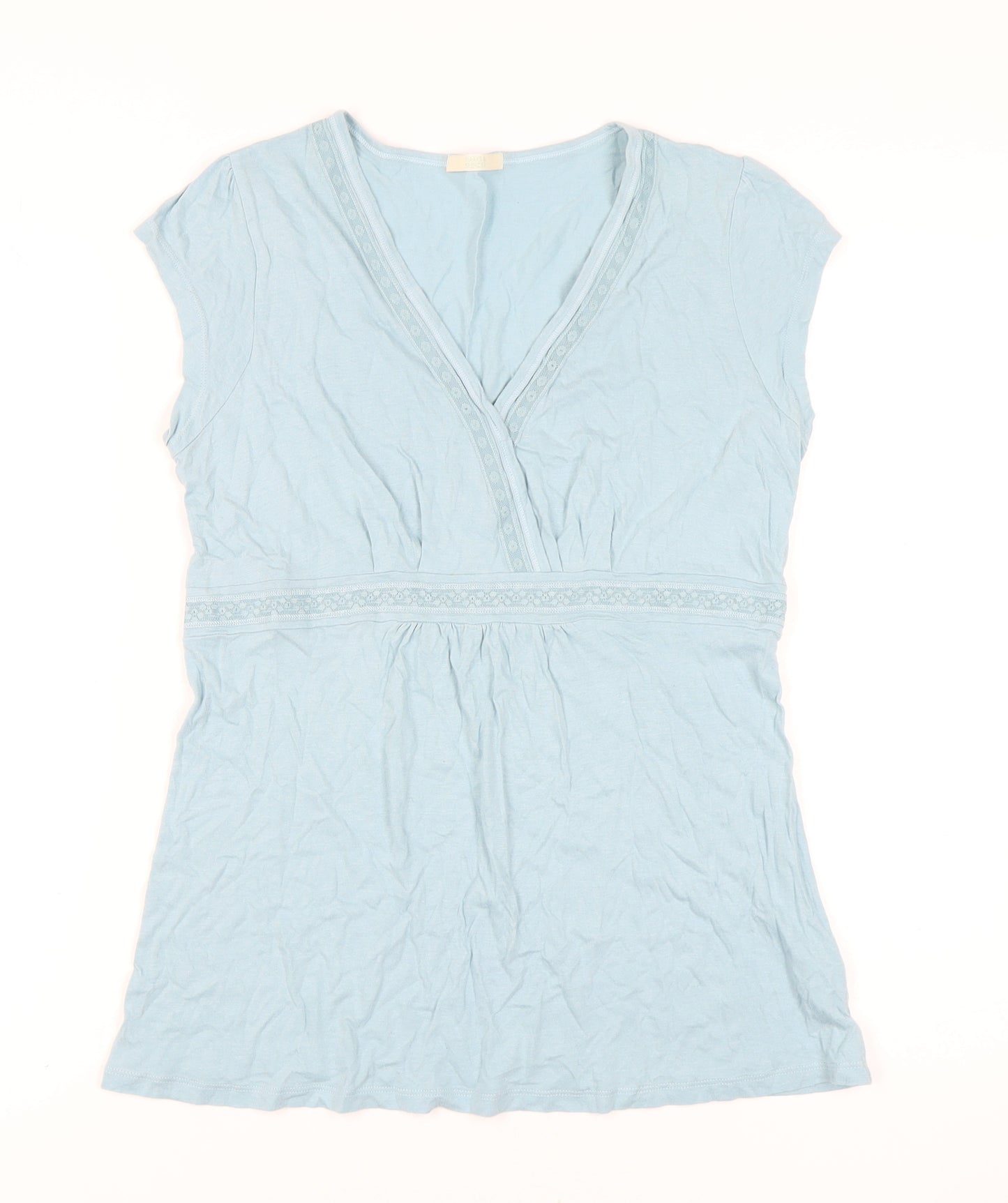 Marks and Spencer Women's Blue Tunic, Size 12 V-Neck Style