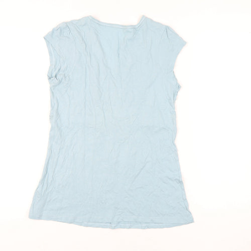 Marks and Spencer Women's Blue Tunic, Size 12 V-Neck Style