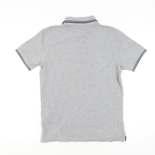 Stone Island Men's Grey Slim Fit Polo - Size S