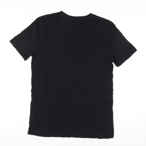 Teemill Black Biker Graphic Men's T-Shirt M