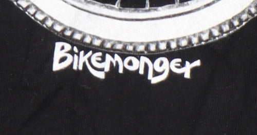Teemill Black Biker Graphic Men's T-Shirt M