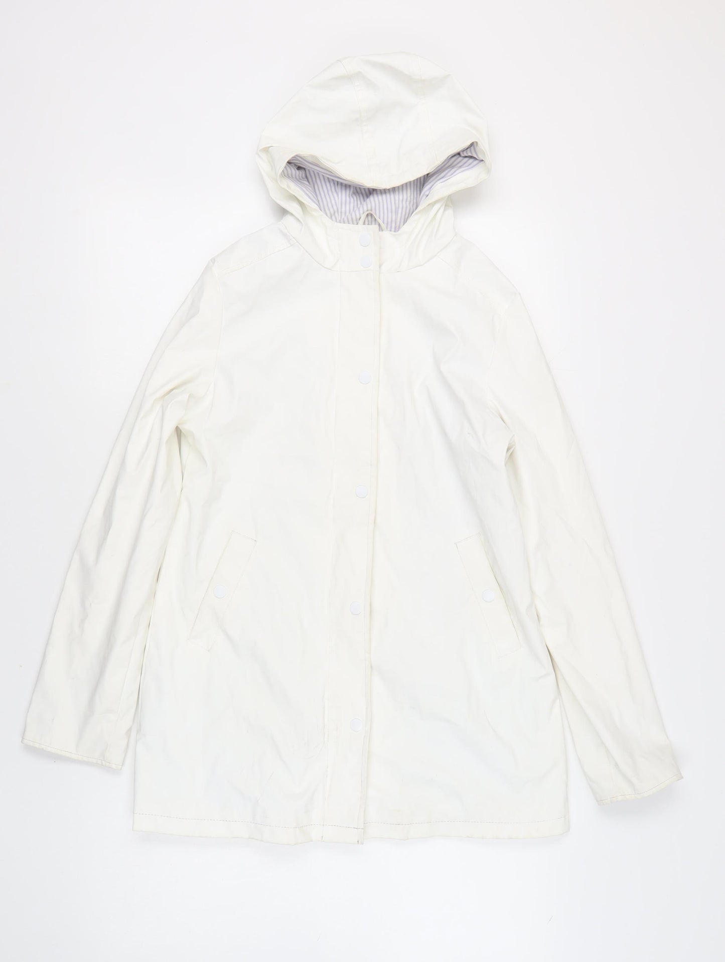 Marks and Spencer Women’s White Rain Coat, Size 12