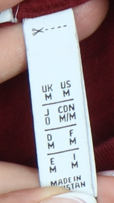 Adidas Men's Red Short Sleeve T-Shirt, Medium