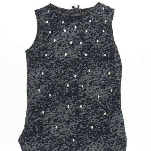 New Look Women's Black Animal Print Tank Top