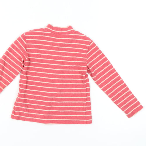 United Colors of Benetton Girls Pink Striped Pullover Jumper 3-4 Years