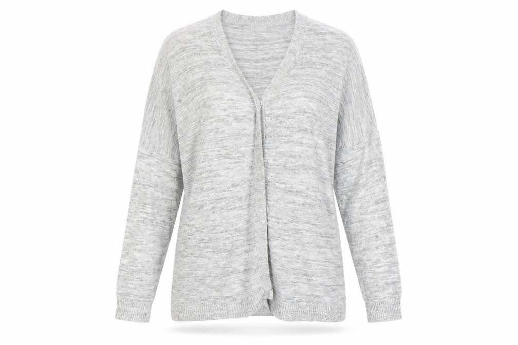 Kin by John Lewis Women's Grey V-Neck Cardigan Size 12