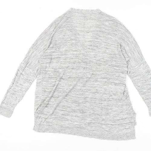 Kin by John Lewis Women's Grey V-Neck Cardigan Size 12