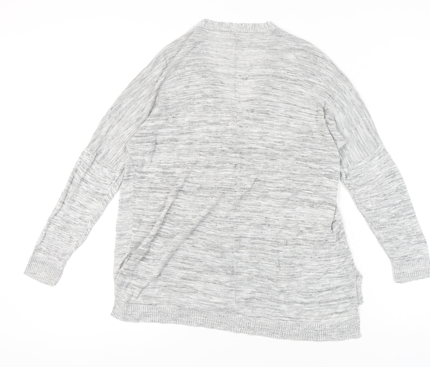 Kin by John Lewis Women's Grey V-Neck Cardigan Size 12