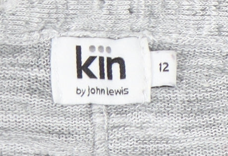Kin by John Lewis Women's Grey V-Neck Cardigan Size 12