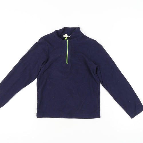 Mountain Warehouse Boys Blue Sweatshirt 7-8 Years - 1/4 Zip, Casual