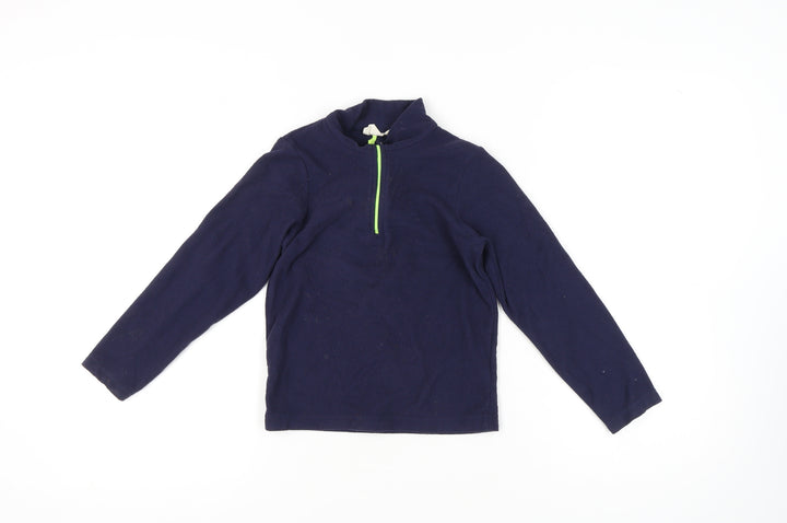 Mountain Warehouse Boys Blue Sweatshirt 7-8 Years - 1/4 Zip, Casual