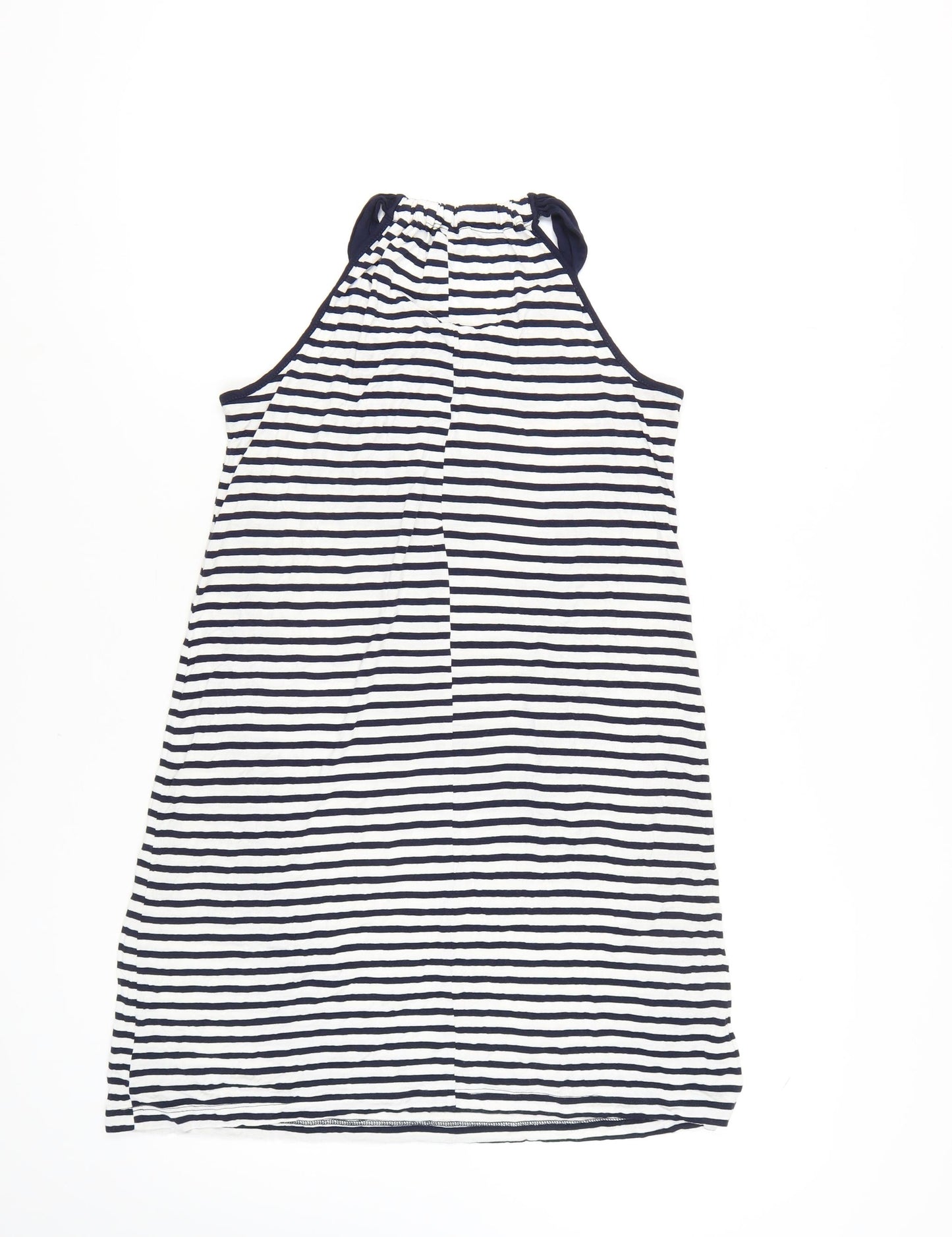 Next Women's Multicoloured Striped Swing Dress Size 10