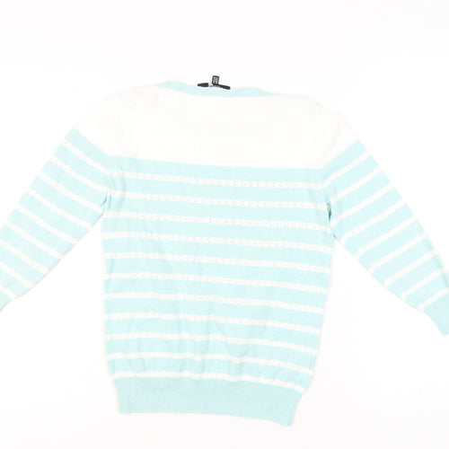 Laura Ashley Women's Striped Jumper, Multicoloured, Size 10