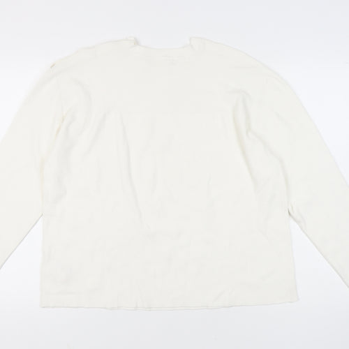 Marks and Spencer Ivory Women's L Crew Neck Jumper