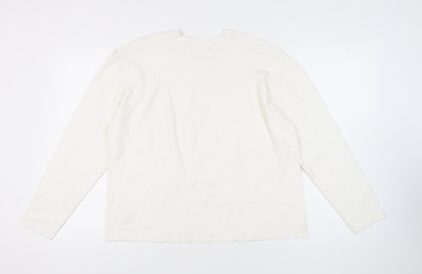 Marks and Spencer Ivory Women's L Crew Neck Jumper