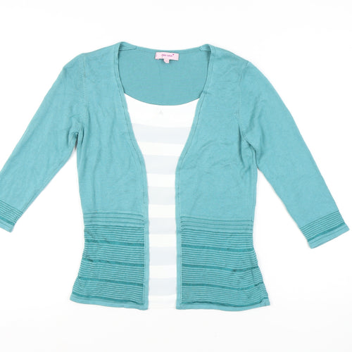 Marks and Spencer Women's Green Cardigan, Size 10