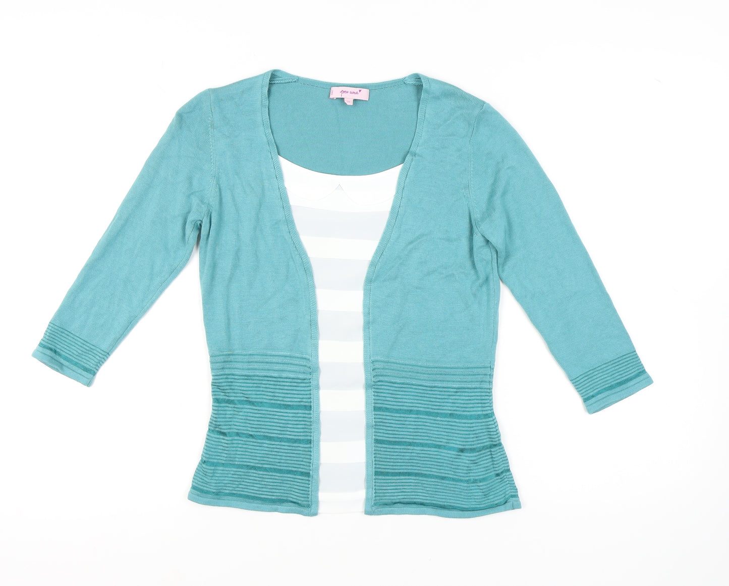 Marks and Spencer Women's Green Cardigan, Size 10