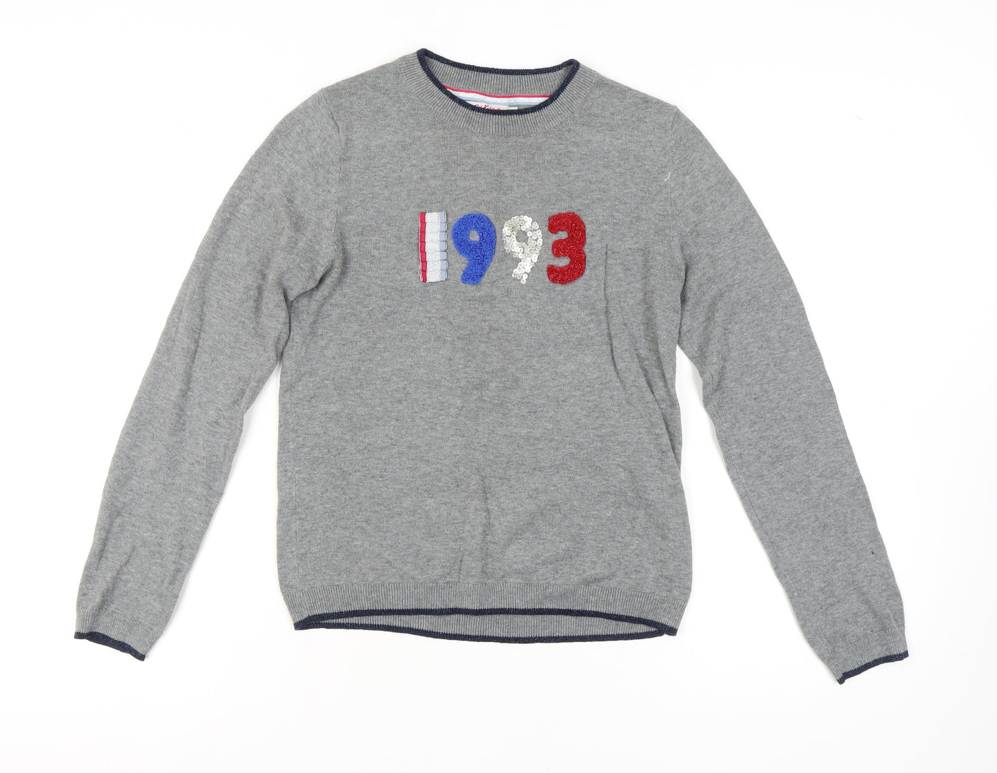 Cath Kidston Women's Grey XS Pullover Sequin Jumper