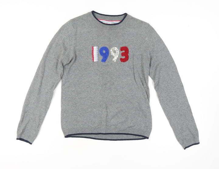 Cath Kidston Women's Grey XS Pullover Sequin Jumper