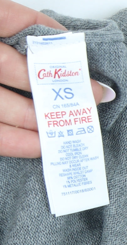 Cath Kidston Women's Grey XS Pullover Sequin Jumper