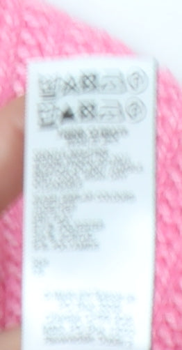 Marks and Spencer Women's Pink Roll Neck Jumper L