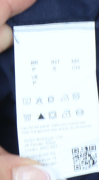 HUGO Men's Blue Crew Neck T-Shirt - Small