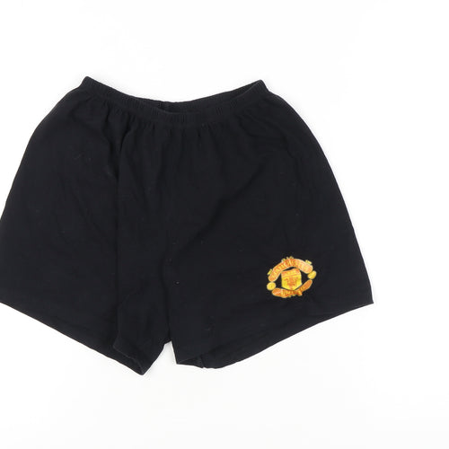Manchester United Boys Black Sleep Shorts 12-13 Years