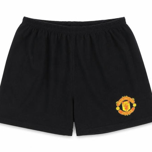 Manchester United Boys Black Sleep Shorts 12-13 Years