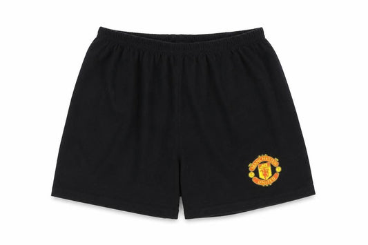 Manchester United Boys Black Sleep Shorts 12-13 Years