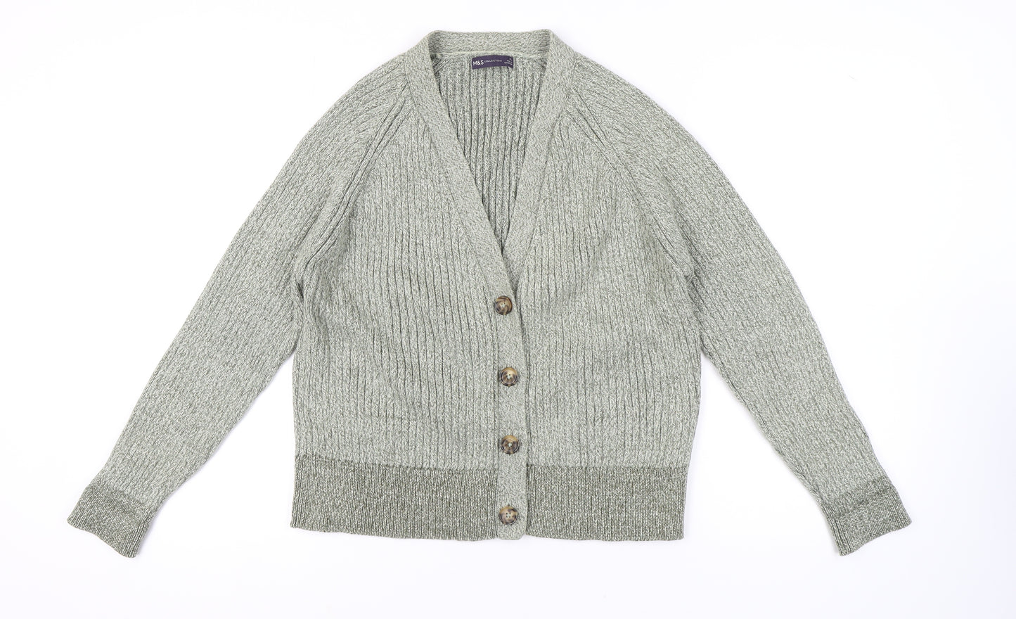 Marks and Spencer Women's Grey XL Button Cardigan