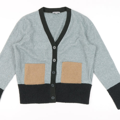 COS Women's Grey Button-Up Cardigan M