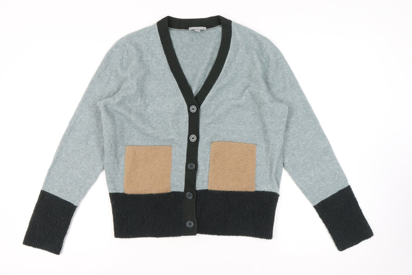 COS Women's Grey Button-Up Cardigan M