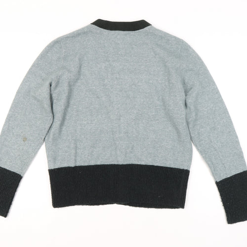 COS Women's Grey Button-Up Cardigan M