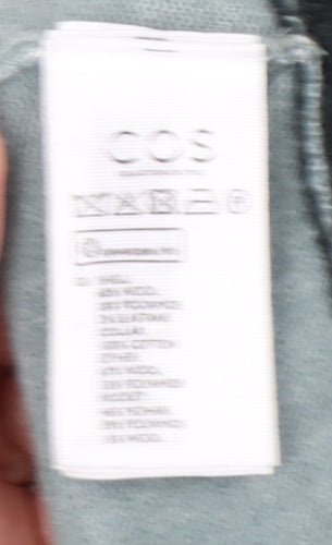 COS Women's Grey Button-Up Cardigan M