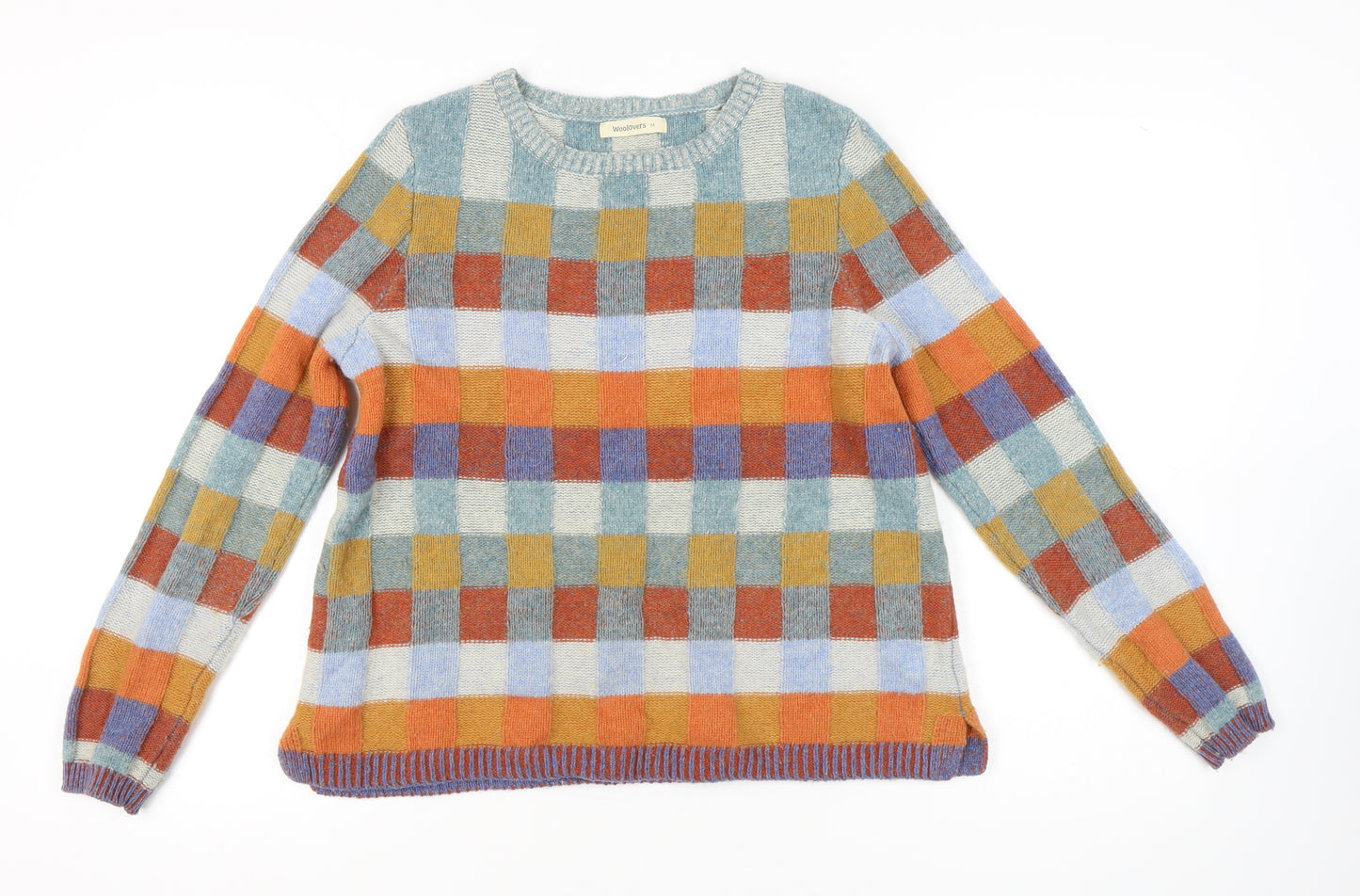 WoolOvers Women's Check Pullover Jumper M