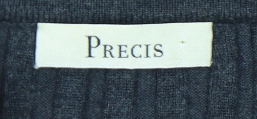 Precis Women's Grey Cardigan L Knit Long Sleeve